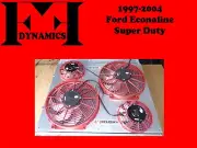 FF DYNAMICS EXTREME ELECTRIC QUAD COOLING FAN KIT: FORD ECONOLINE SUPER DUTY VAN
