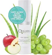 Ongaro Organic Eye Creme 15ml: Probiotic Technology, USDA-Certified Organic Aloe Vera, Apple Stem Cell, and Palmitoyl Tetrapeptide-3 to erase fine lines and wrinkles around the eyes.