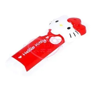 ♥小花凱蒂日本精品♥ Hello Kitty 凱蒂貓《紅白》全身造型塑膠印鑑收納盒印泥印鑑章袋印章盒60149107