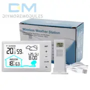 Digital Thermometer Indoor Hygrometer Temperature Humidity Monitor Weather Clock