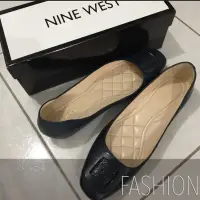 在飛比找蝦皮購物優惠-NINE WEST 後跟拉高簡約裝飾平底鞋