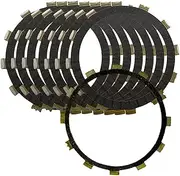 JOBOUND Motorcycle 8pcs Clutch Friction Plates Set, for Yamaha, XVZ1300, for Royal Star, Tour Classic Venture Royale Deluxe S MM Limited V-MAX Motorcycle Clutch Plate
