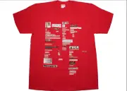 Supreme Cutouts Tee FW18 Medium Red Deadstock BRAND NEW