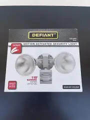 Defiant Wired 110 Degree Detection Outdoor Grey Motion Activated Security Light✅