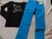 NWT 5 5T GYMBOREEFANCY DALMATIONS TOP & JEANS RV $53