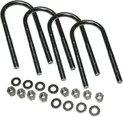 Superlift | 11184 | U-Bolt Kit | Round U-Bolts 5/8 x 3-1/8 x 8 | 4 Pack of U-Bolts with Hardware