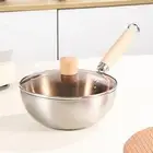 Nonstick Wok Uncoated General Stir Fry Pan for Boiling Induction Gas Stoves