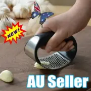 Stainless Steel Mincer Manual Garlic Press Crusher Squeezer Kitchen Rocking RL