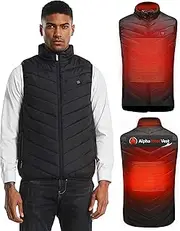 [FREEZE2TRIM] Alpha Heat Vest USB Rechargeable Heated Vest for Men and Women 8 Heating Zones Waterproof Electric Heated Jackets