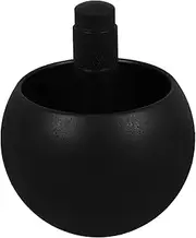 Spinning Top Physics Fidget Handmade Wood Totem Old School Vintage Spinning Top with Base Infinite Spinning Top Adult Spinning Top Zinc Alloy Black