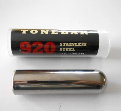 JIM DUNLOP 920 STAINLESS STEEL GUITAR BULLET TONE BAR SLIDE - BRAND NEW