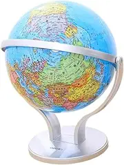 720 Degrees Rotation Boys and Girls Learning Teaching Globe Decorative Desktop World Map for Classroom Home
