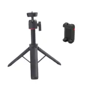 Adjustable Tripod Aluminum Frame Adjustable Height with Phone Clip 360 degree