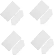 LALAFINA 4sets Blank Note Pads and Cards Index Cards Scratch for Personal Use Home Office and Study 100pcs*4
