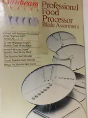 SUNBEAM VISTA Professional Food Processor Blade Assortment