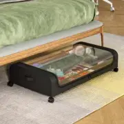 Under-the-bed Storage Bag with Wheels, Rolling Storage Moving Box