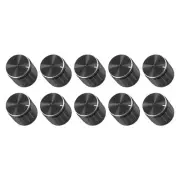 Potentiometer Control Knob Insert Shaft Switch Knobs 14.4 x 16.8mm Black 10Pcs