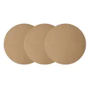 25PK Boyle Craft 25cm MDF Round Placemat Table Display Home/Dining Decor Natural