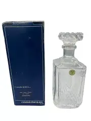 Lead Crystal Decanter Cristal D’arques Taille’ Carafe .90 Liter Arc France