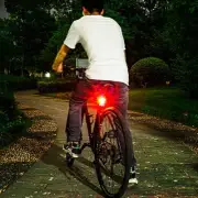 LED Mountain Bike Bicycle Front+Rear Lights Set USB Rechargeable Waterproof V8O6