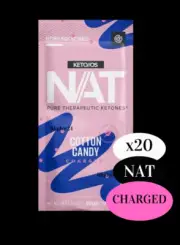 Pruvit Keto OS NAT Cotton Candy Ketones Charged 20 pack Sealed 10/25