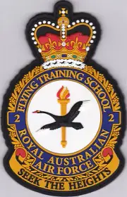 2 Flying Training School RAAF Crest *BRAND NEW* PVC Patch Australia