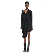 [ANN DEMEULEMEESTER] Halina Drop Shoulder Dress Black