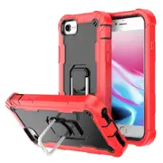 MCC Stylish Shockproof iPhone SE 2020 2nd Gen Case Cover Apple Heavy Duty [Red+Black]