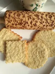 Embossed rolling pin Textured Springerle Embossed dough roller Carved Mold Clay