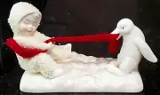 Dept. 56 Snowbabies Classics Tug-of-War Figurine Retired 6005803 New
