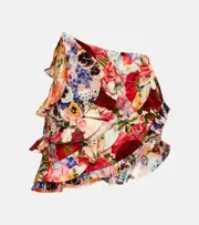 [Zimmermann] Zimmermann Wonderland linen and silk miniskirt AU 12 multicoloured