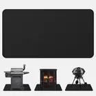 Fireproof Fireplace Mat Hearth Rug 24×42Inch, Fire Resistent Gas Grill Splatter