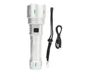 Highlight LED Electric Torch Aluminum Alloy USB Emergency T6 Flashlight for Outdoor Adventure