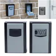 2Pcs Lock Key Safe Storage Box Combination Padlock Security Home Outdoor Garage