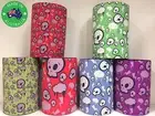 6x Designer Beer Can STUBBY HOLDER Stubbie Cooler with base Skulls Print package