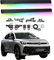 BJOHQ Electric Running Boards Compatible for VW Tiguan 2015-2024 with Light, SUV, Off-Road & Pickup Trucks - Retractable Truck Steps & Nerf Bars