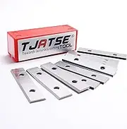 2" Carbide Scraper Blades 10 pcs Double-Edged Reversible Heavy Duty Replacement Blades to Remove Paint, Varnish, Wood, Glue, Fit for TJATSE,Oneida Air,Warner100X Scraper