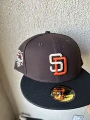 New Era 59Fifty San Diego Padres Hat Club Fitted 7 1/2 Pink UV