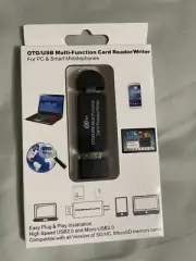 Micro USB OTG to USB 2.0 SD Card Adapter, Micro SD Card Reader - New