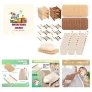 90 Pcs Soap Saver Set Including Wooden Dish, Exfoliating Bag, Saver Pads Bulk...