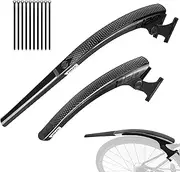 Bike Fenders Set Lightweight Mudguard Front and Rear Fenders Two - Section Style Universal Bike Fenders for 700 x 25C-50C Bikes for Road Bike Gravel Bike Commuter Bike