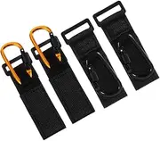 LOLIPPYY 4Pcs Stroller Hooks for Diaper Bags Shopping Carts Stroller Accessories Strap Lightweight Portable Carabiner Clips for Prams Buggies
