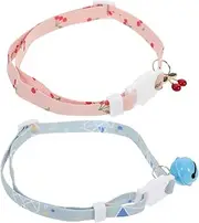 HOLIDYOYO 2 Pack Pet Collars for Girls Puppy Kitten Decorative Necklaces Stylish Ornament for Cats Dogs