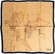 [Alviero Martini Prima Classe] Geo Silk Cloth 70 x 70 cm Black One Size