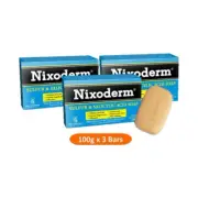 3 Packs NIXODERM Sulfur & Salicylic Acid Soap 100g - Acne & Common Skin Problem