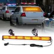 COB LED Emergency Traffic Advisor Strobe Light Bar Hazard Warning w/Suction Cups