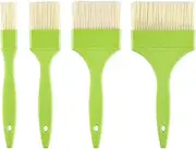4 Pcs Pastry Brushes Durable Egg Wash Brush Versatile Baking Brush Cooking Tools 25 45 75 95 mm Basting Brush for Grilling Baking Dessert Cakes