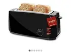 Long Slot 4 Slice Toaster, Reheat 6 Toast Settings, Defrost, Cancel Functions...