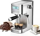 Espresso Machine 20 Bar, Professional Espresso Maker with LCD Display & Milk Fro