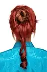 Hair Piece Scrunchy Rose Comb Voluminous Curly Copper Red YZF-3072HT-350